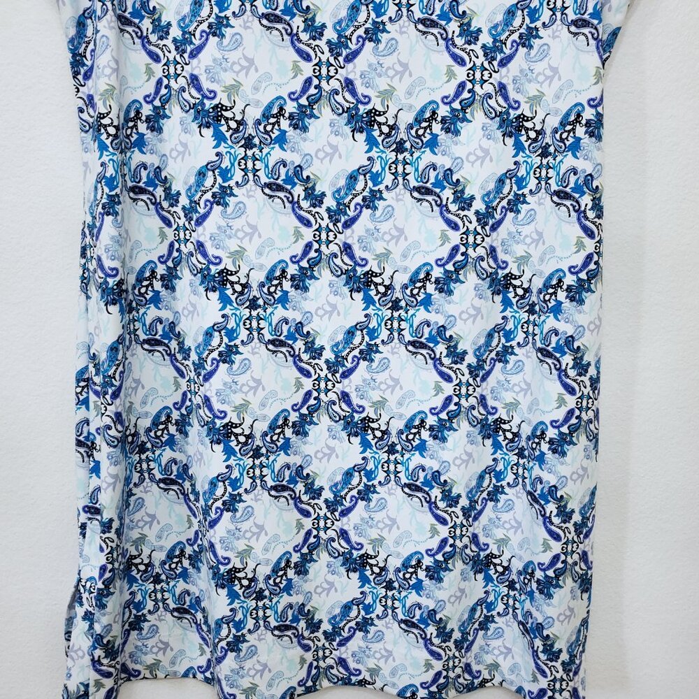 Lulu-B Women's Sleeveless Floral Paisley UPF50+ Travel Swing Tennis Dress XLarge - Picture 8 of 15